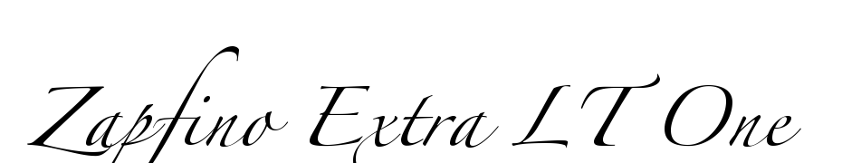 Zapfino Extra LT One Font Download Free